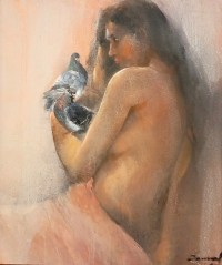 Jamal, 24 X 30, Oil on Canvas, Figurative Painting, AC-JML-016